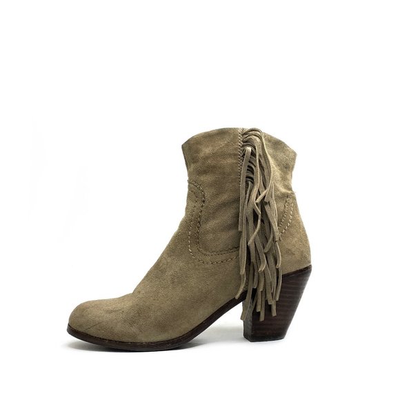 Sam Edelman Shoes - SAM EDELMAN Suede Louie Fringe Booties #974